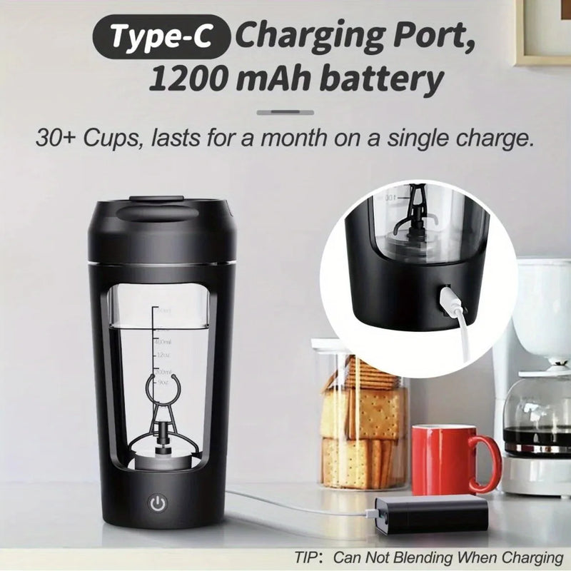 500ml Electric Shaker Bottle for Protein Mixing