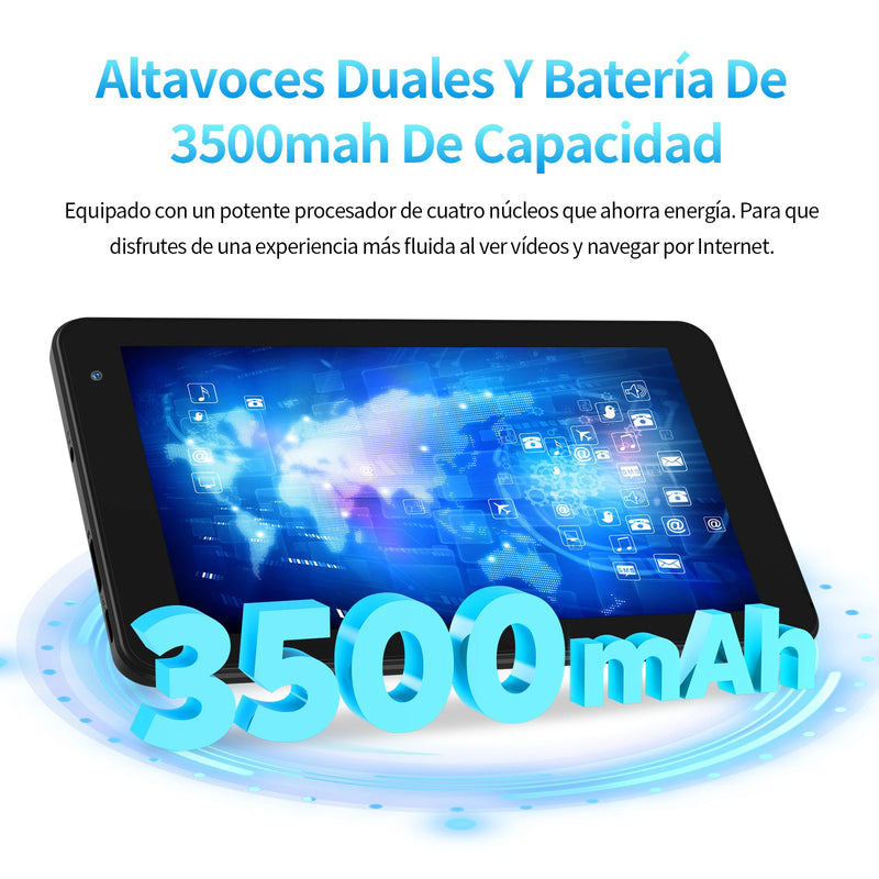 Tablet PRITOM de 7 polegadas - Android 11, 32 GB de armazenamento