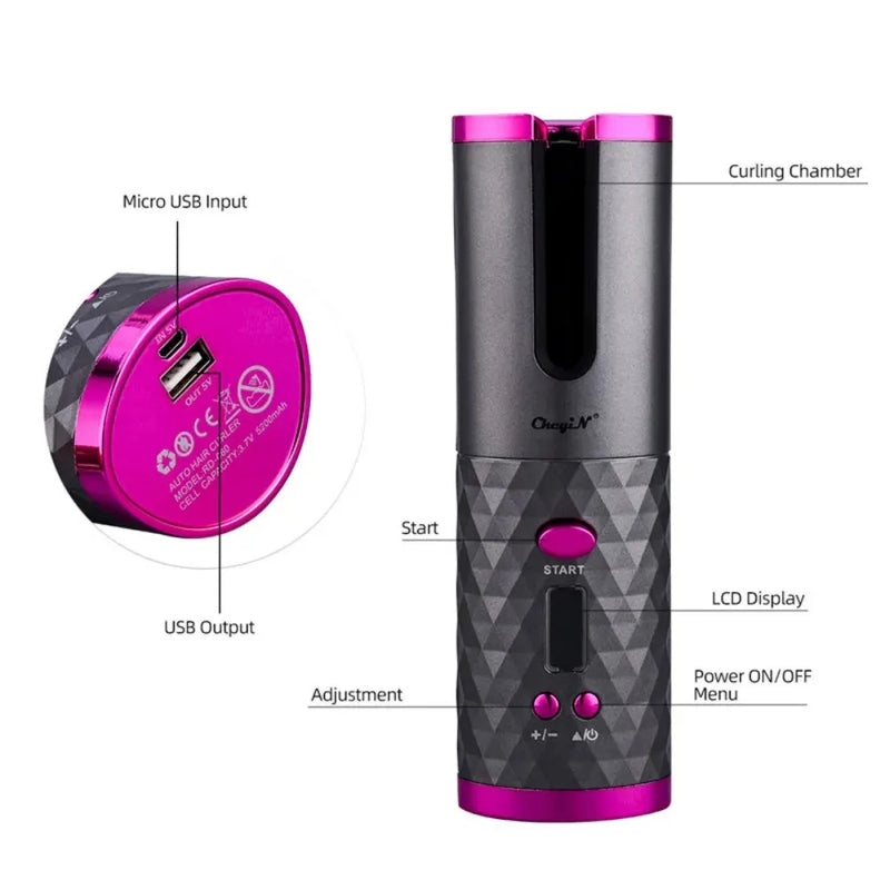 Wireless Auto Hair Curler – Quick, Silky Curls