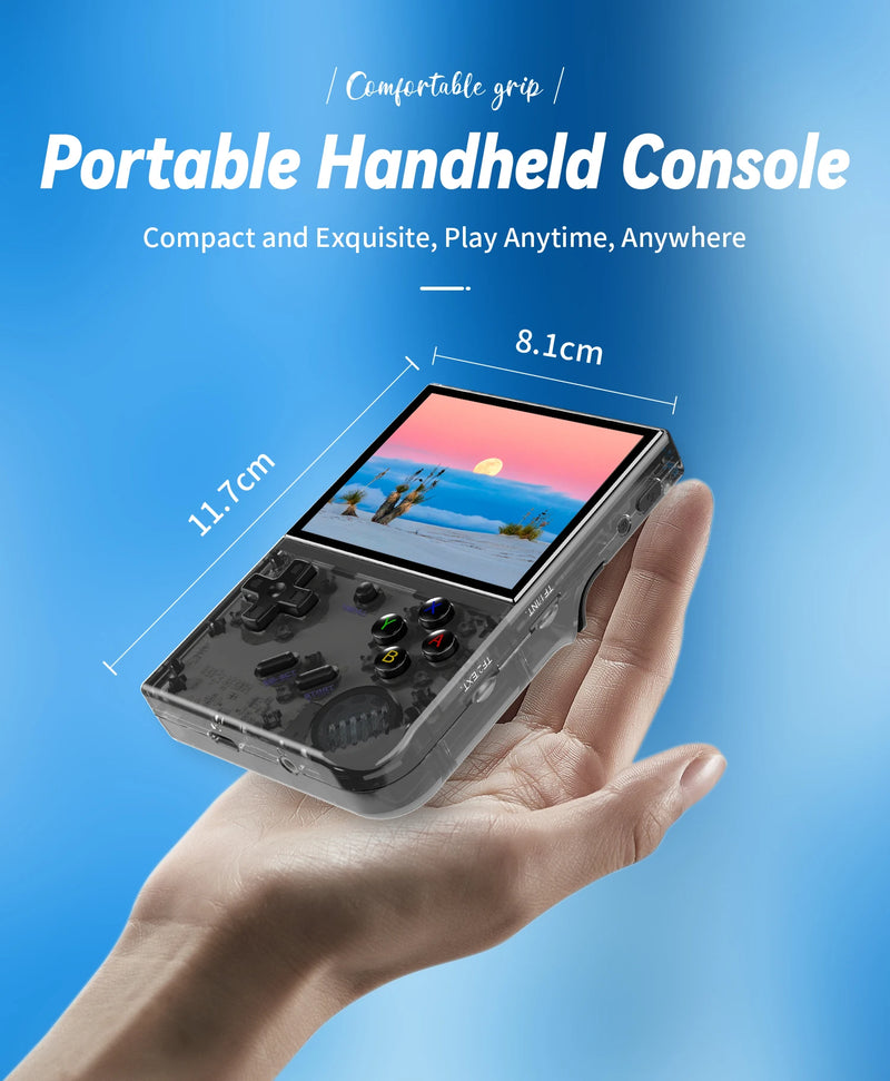 RG35XX PLUS Handheld Console – Built-in 5,000+ Classic Games