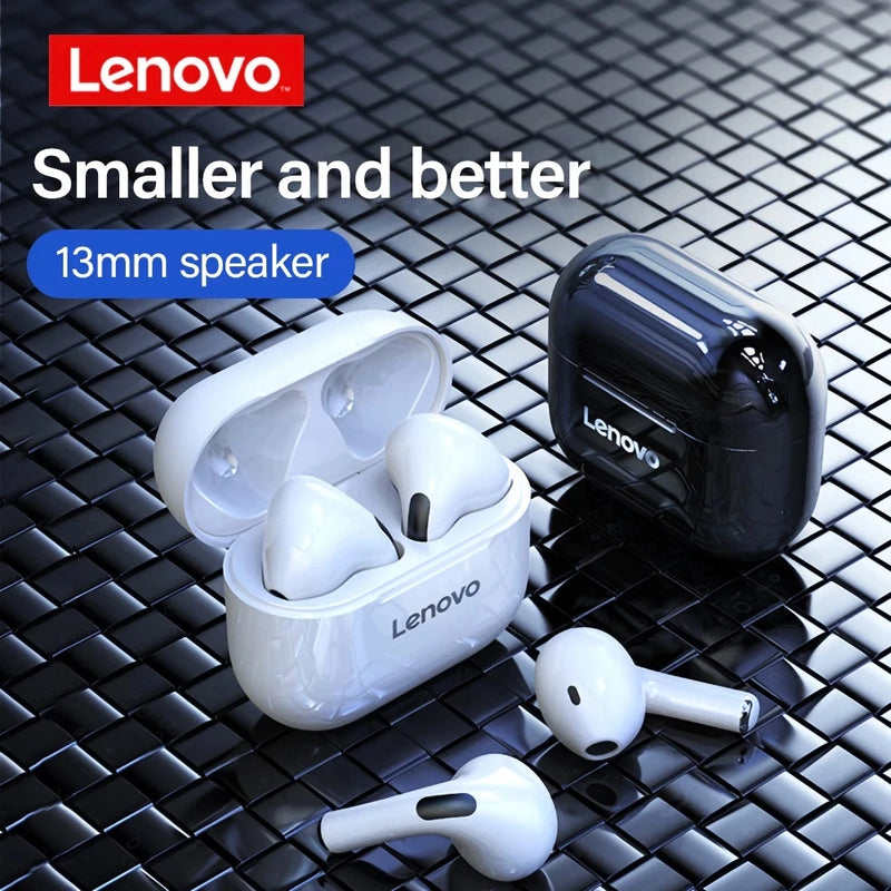 Fones de ouvido Bluetooth Lenovo LP40 – Som HiFi com controle de toque