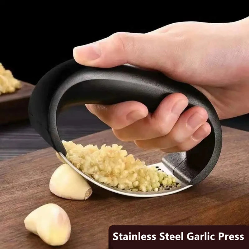 Stainless Steel Garlic Press for Kitchen & Home Use