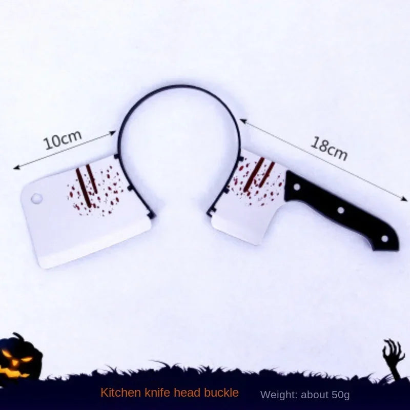 Bloody Ax Headband Prop