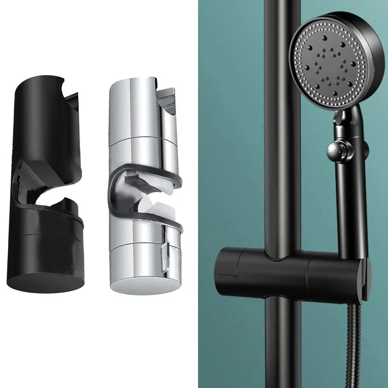 Adjustable Shower Slide Rail with No-Punch Bracket Holder