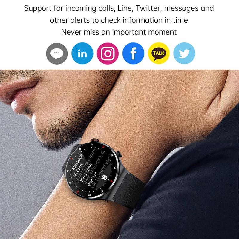 Bluetooth Call Smartwatch - Sports Tracker, Waterproof, HD Screen