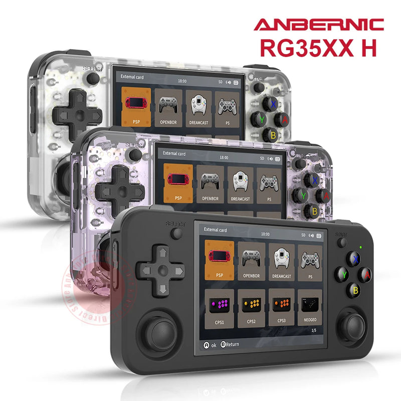 ANBERNIC RG35XX Console de jogos retrô portátil – tela IPS de 3,5", 5.528 jogos