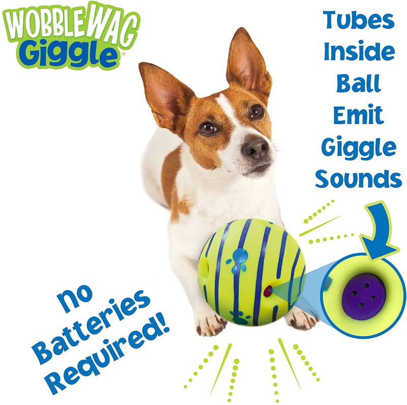 Interactive Glow Ball for Dogs - Giggles When Rolled