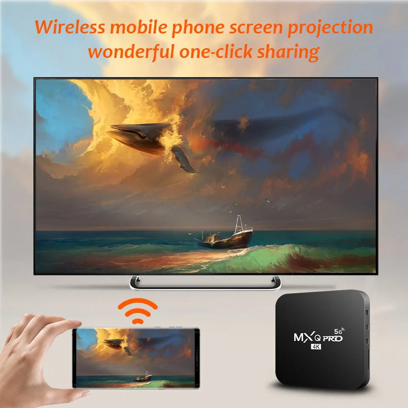 MXQ-PRO TV Box - 4K HD, Android 10