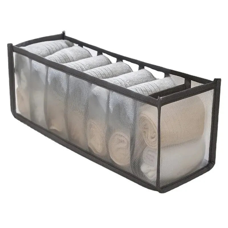 7 Compartment Drawer Organizer – Clothing Divider Box