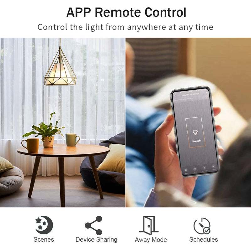 Smart WiFi Wall Switch with Voice Control