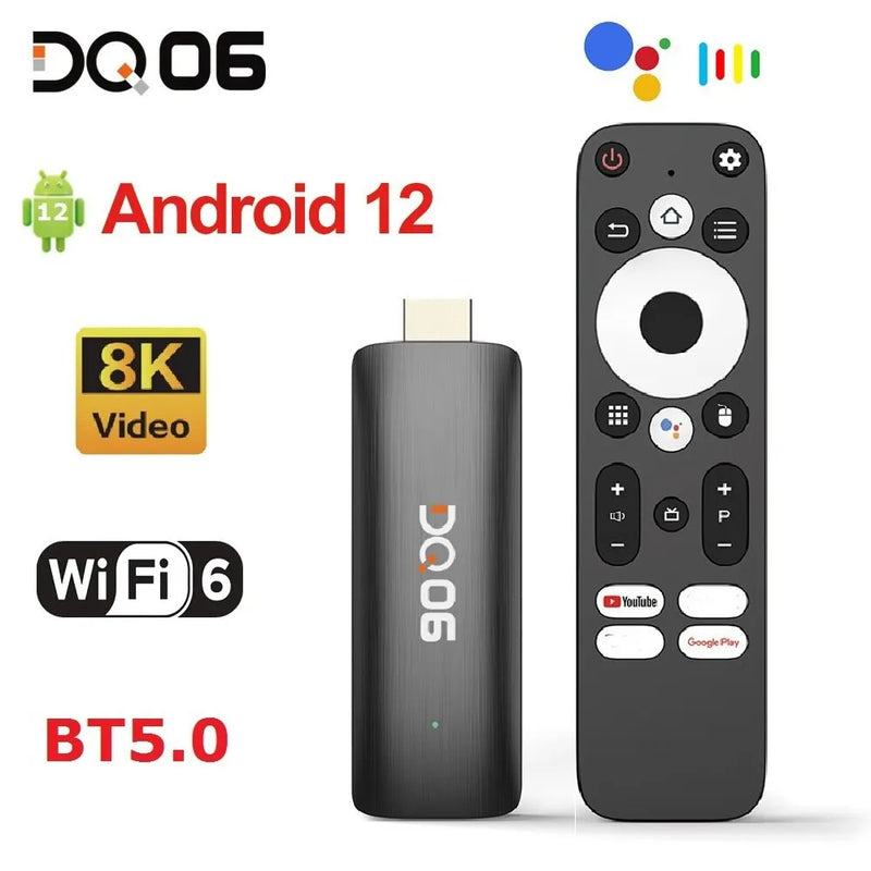 DQ06 Mini TV Stick - Android 12, 8K