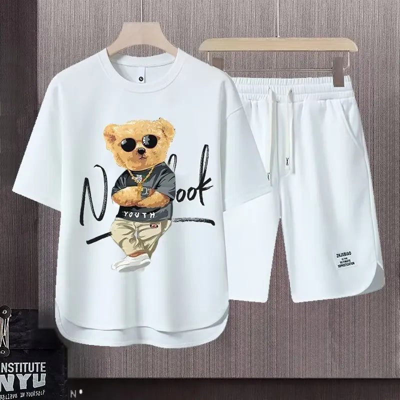 Men’s Harajuku Tracksuit – Casual Short Sleeve Set