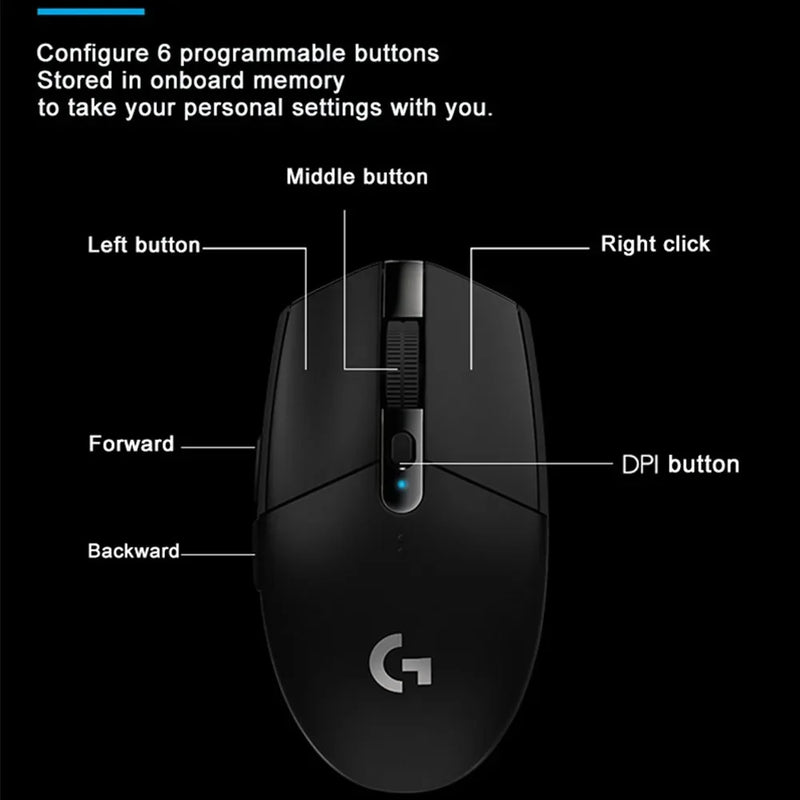 Logitech G304 Kabellose Gaming-Maus mit 12K DPI