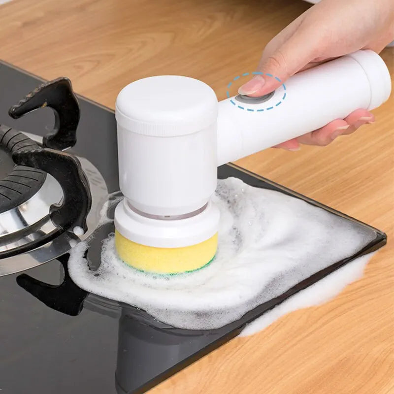 Wireless Electric Cleaning Brush – Multi-Functional Scrubber for Kitchen & Bathroom