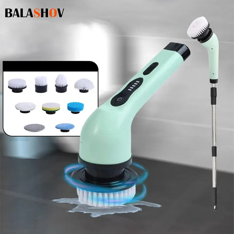 Wireless Electric Cleaning Brush – Multi-Functional Rotating Cleaner for Home & Auto