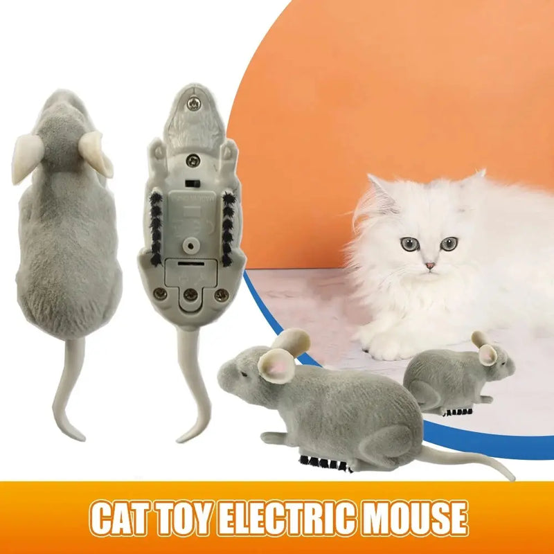 Brinquedo de pelúcia automático para gatos que rasteja