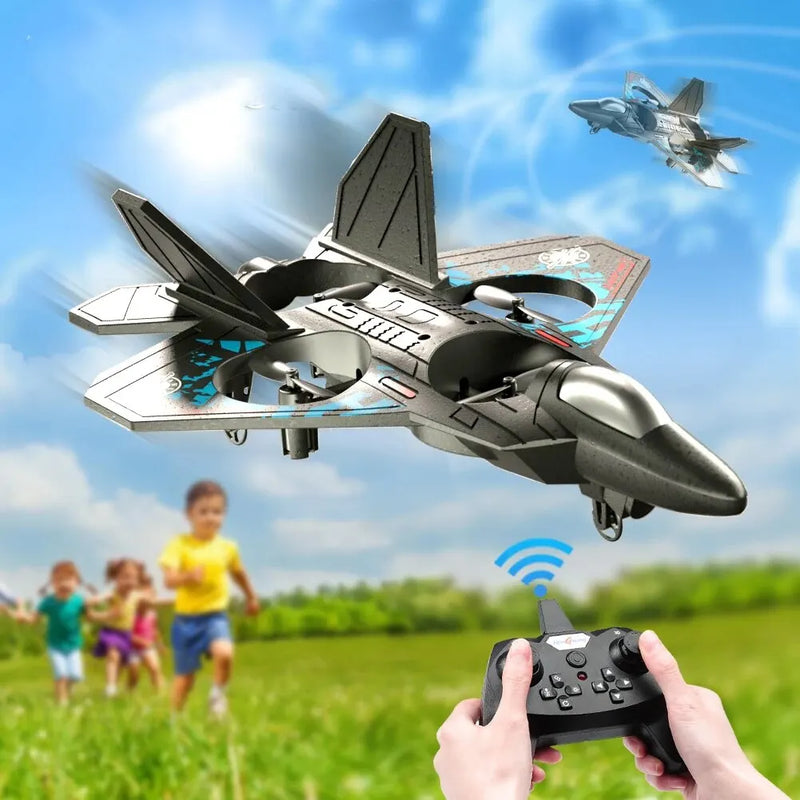 RC Plane with Gravity Sensor and Lights – Remote Control Glider for Kids