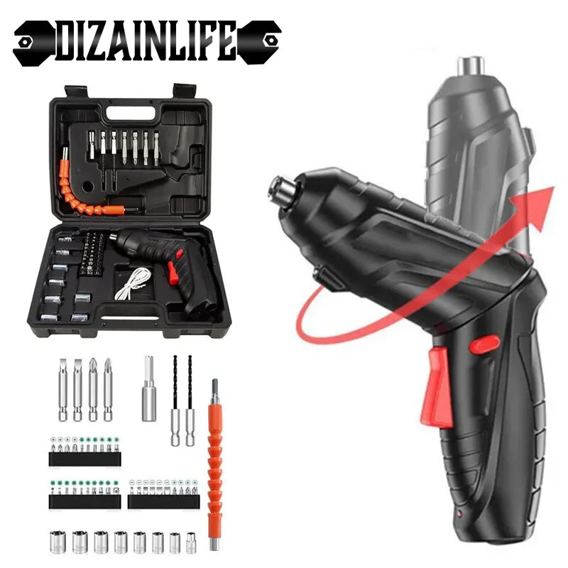 Mini Electric Drill with Lithium Battery – Cordless Household Tool