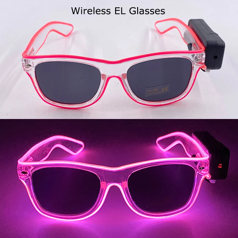 Neon leuchtende Partybrille