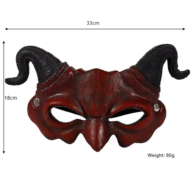 Devil Horn Half Mask