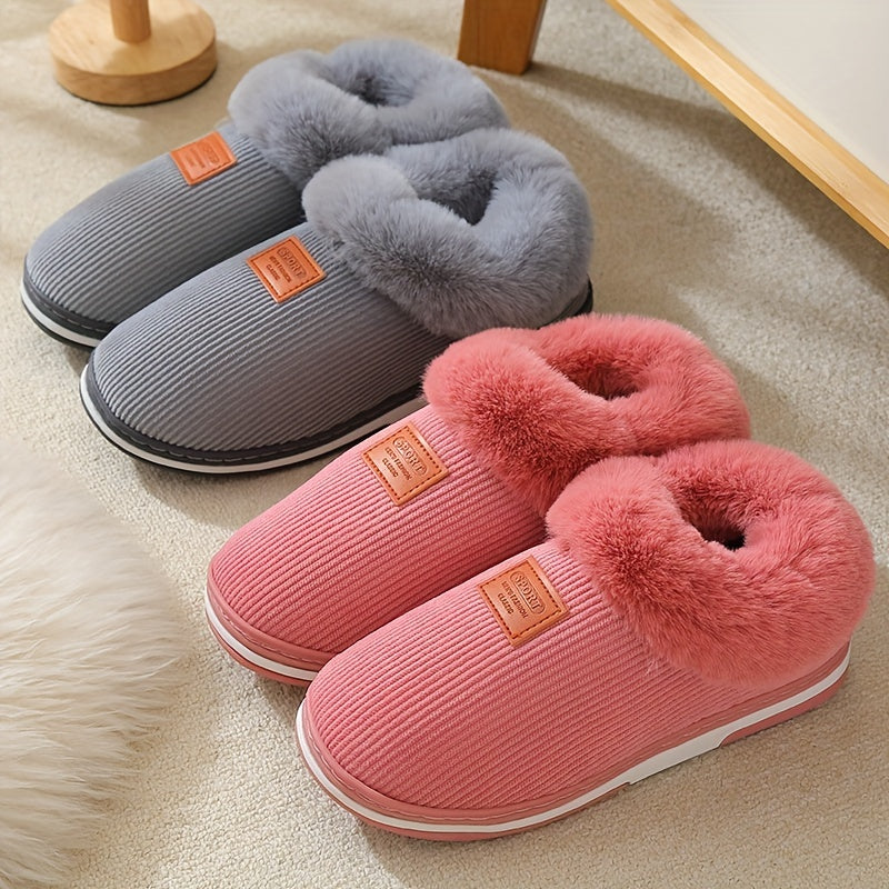 Plush Lined Winter Slippers