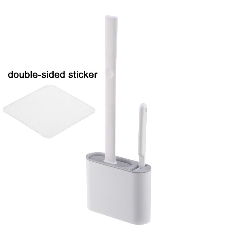 Silicone Toilet Brush & Holder - Wall Mounted