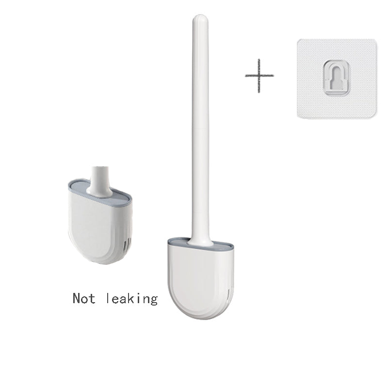 Silicone Toilet Brush & Holder - Wall Mounted